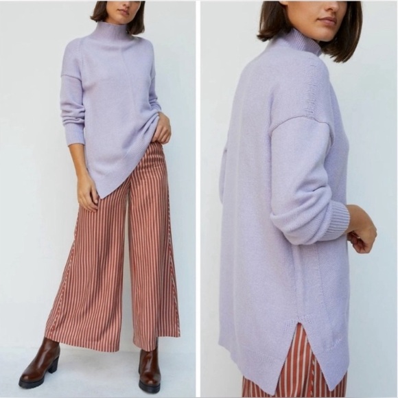 Anthropologie Lilac Crystal
Tunic Purple Mock Neck Sweater - Picture 3 of 9
